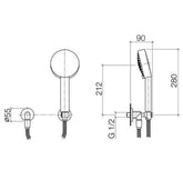 Dornbracht "Tara" Schlauchbrause-Set (mattschwarz)